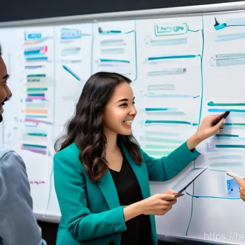 미술문화기획사 실무 교육 프로그램 추천 - **Prompt:** A dynamic scene depicting a diverse team of young, enthusiastic professionals (ages 22-3...